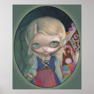 Póster Gretel ART PRINT ojo de ojo de baja altura Hansel