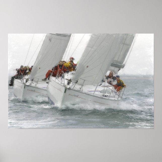 Póster Grey Day of Racing Against the Wind (Frente)