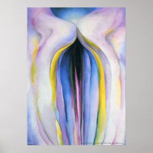Póster Grey lines O'Keeffe - Abstraction