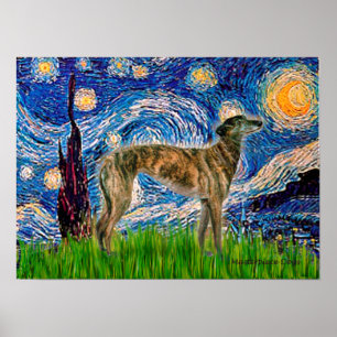 Póster Greyhound (br2) - Noche estrellada