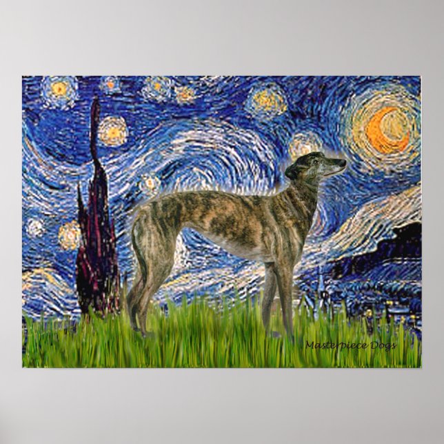 Póster Greyhound (br2) - Noche estrellada (Frente)