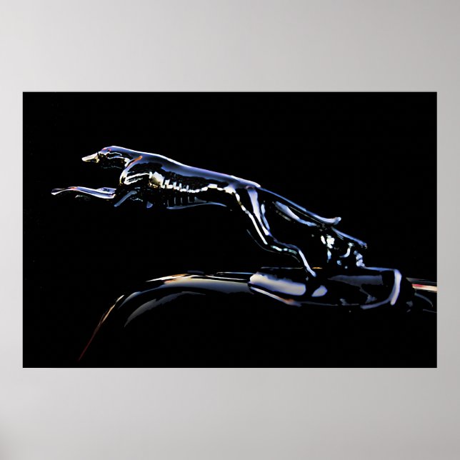Póster Greyhound classic car hood ornament (Frente)