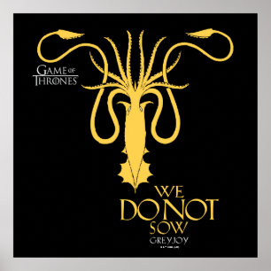Póster Greyjoy Sigil - No Sembramos