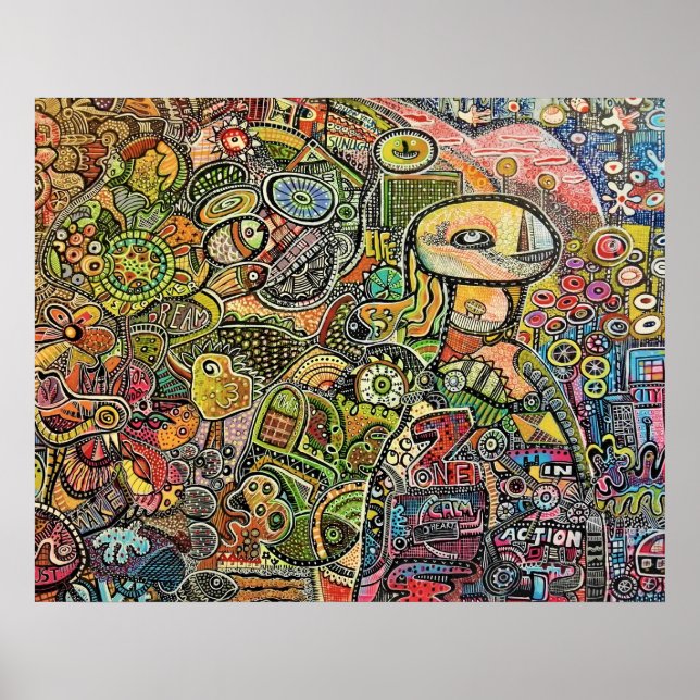 PÓSTER GRFAFITTI-MY WORLD (Frente)