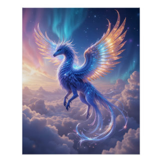 Póster Griffin Celeste Soar