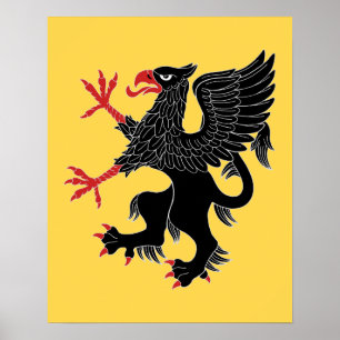 Póster Griffin Rampant Sable