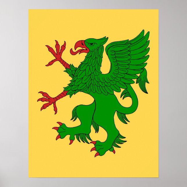 Póster Griffin Rampant Vert (Frente)