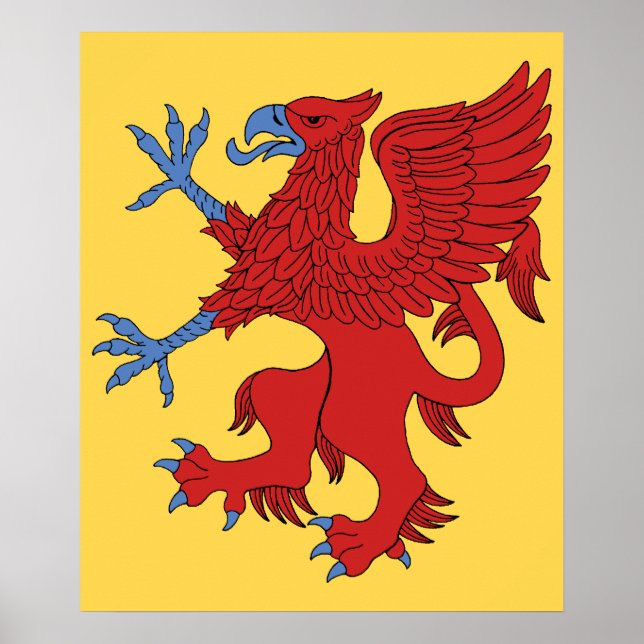 Póster Grifo rampante gules (Frente)