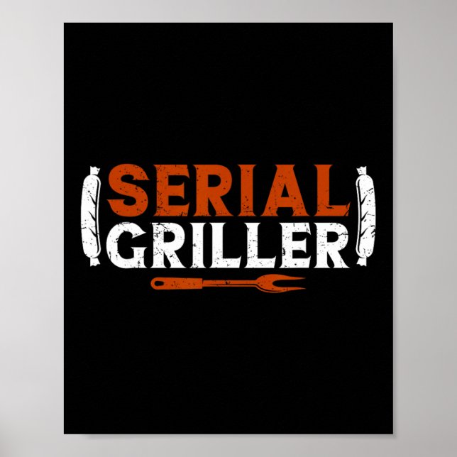 Póster Grill serie Padres Día Funny Grill Bb (Frente)