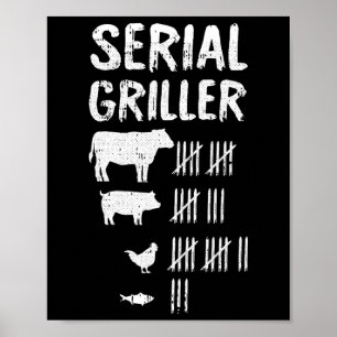Póster Grill serie Padres Día Funny Grill Bb