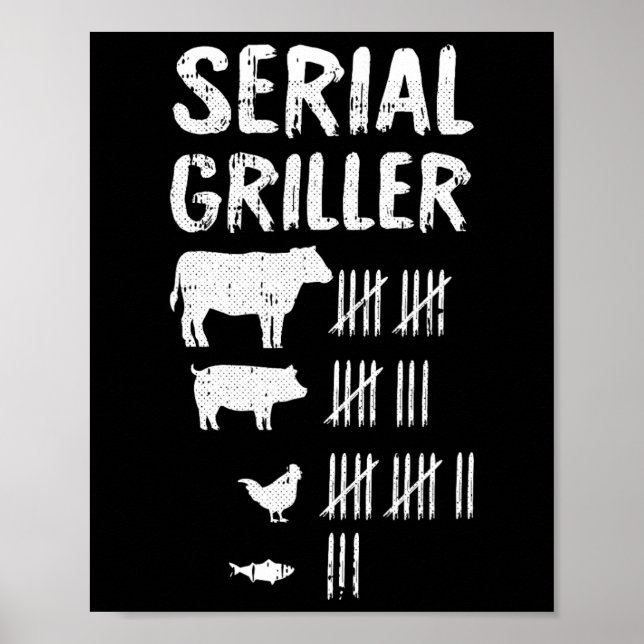 Póster Grill serie Padres Día Funny Grill Bb (Frente)