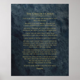 Póster "Griller's Creed"