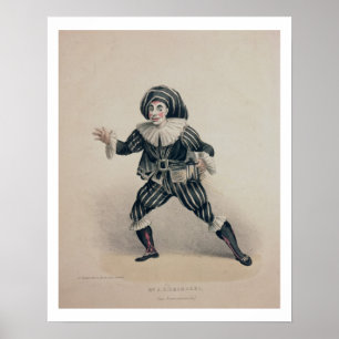 Póster Grimaldi as Scaramouche, from the Commedia dell'Ar