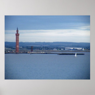 Póster Grimsby Dock Tower, Lincoln, Reino Unido