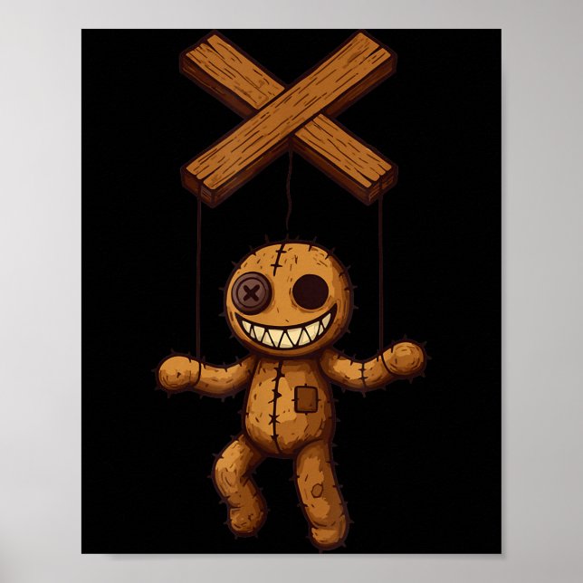 Póster Grimstring – Soky Playful Puppet Marionette Cartoo (Frente)