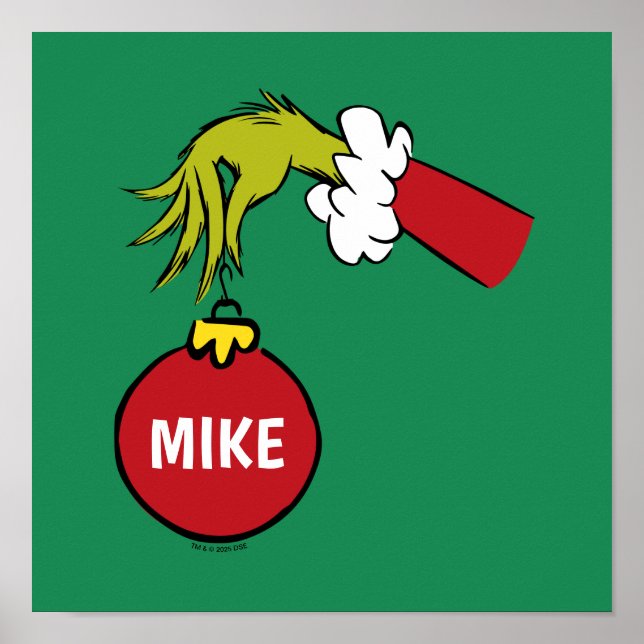 Póster Grinch | Adorno Personalizado (Frente)