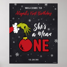 Grinch Ella es una Cumpleañera Mala 1er Cumpleaños