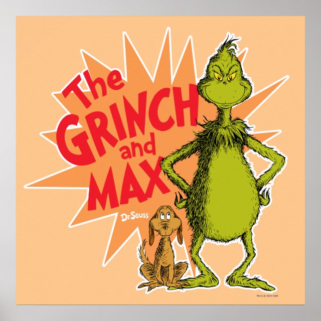 Póster Grinch | Grinch y Max Starburst (Frente)