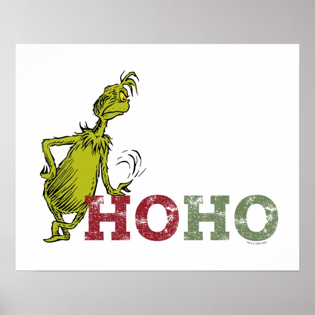 Póster Grinch | Ho Ho Ho Ho (Frente)