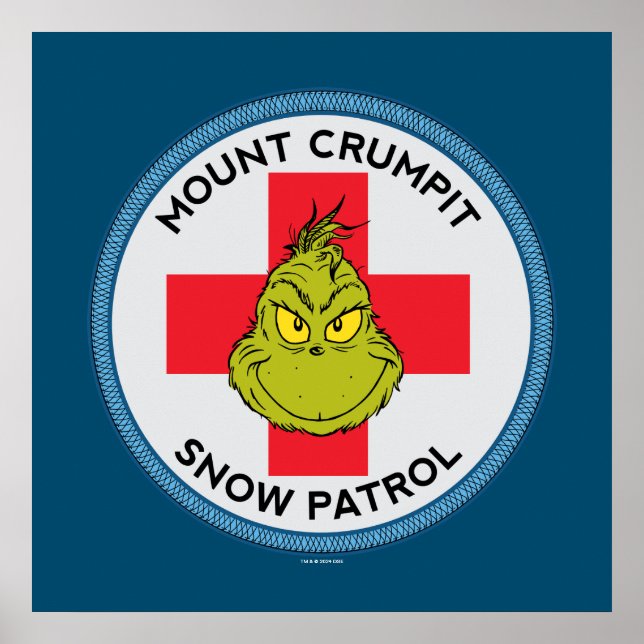 Póster Grinch | Patrulla De Nieve Crumpit Mt. (Frente)