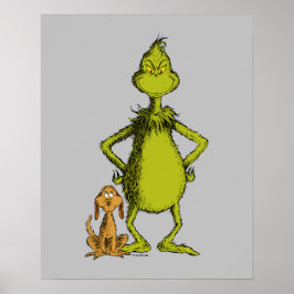 Póster Grinch | Postura de Max y Grinch