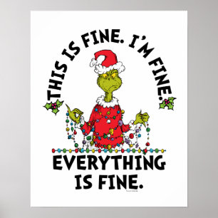 Póster Grinch   Todo está bien