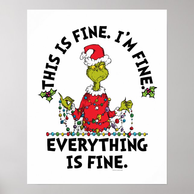 Póster Grinch | Todo está bien (Frente)
