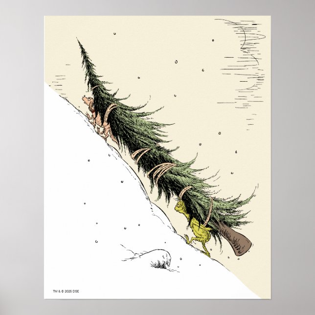 Póster Grinch y Max devuelven el árbol de Navidad (Frente)