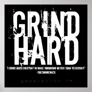Póster GRIND HARD Poster