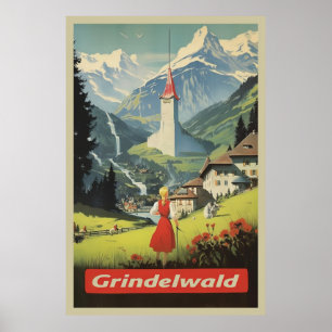 Póster Grindelwald, Suiza