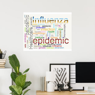 Póster gripe influenza Texto relacionado