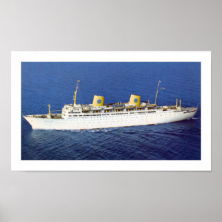 Póster Gripsholm SS en el mar