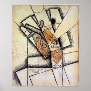 Póster Gris - El fumador