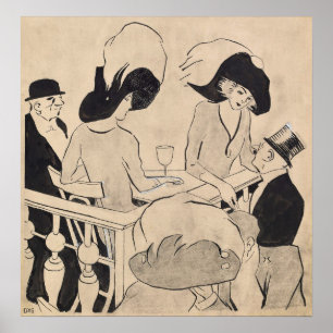 Póster Gris - En El Music Hall (Restaurante Au)