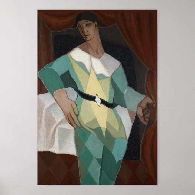 Póster Gris - Harlequin (Frente)