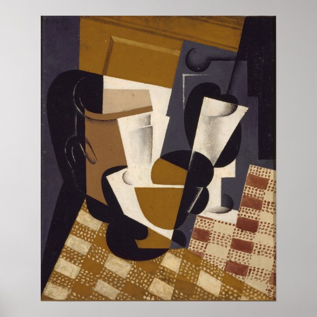 Póster Gris - Jug Y Vidrio 1916 (Frente)