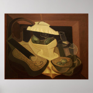 Póster Gris - La lámpara eléctrica