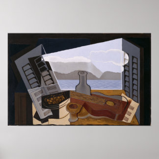 Póster Gris - La ventana abierta