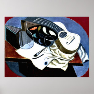 Póster Gris - Mesa del pintor; pintura de Juan Gris