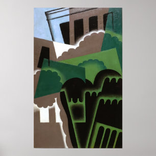 Póster Gris - Paisaje Cubista 1917