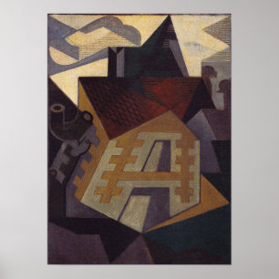 Póster Gris - Paisaje en Beaulieu