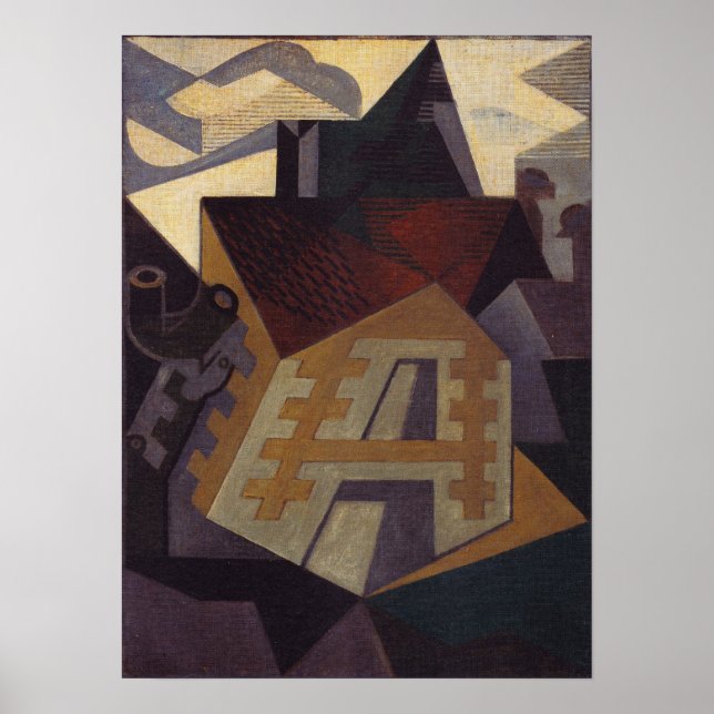 Póster Gris - Paisaje En Beaulieu (Frente)