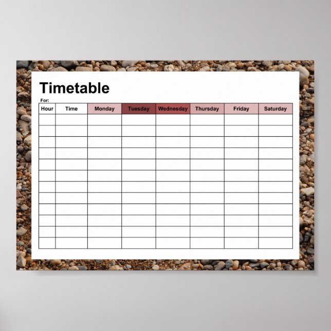 Póster Gris piedra (Frente)