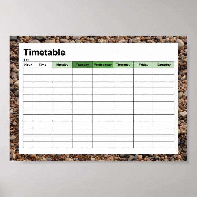 Póster Gris piedra (Frente)