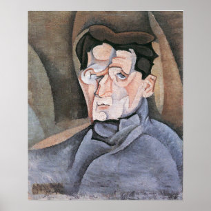 Póster Gris - Retrato De Maurice Raynal 1912