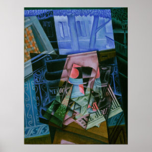 Póster Gris - Seguir La Vida Antes De Una Ventana Abierta