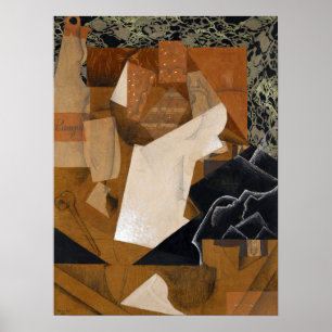 Póster Gris - Vida fija con uvas