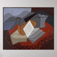 Gris - Violin Antes De Una Ventana Abierta 1926
