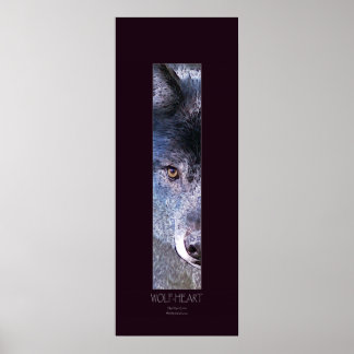 Póster (Gris) WOLF HEART Art Poster
