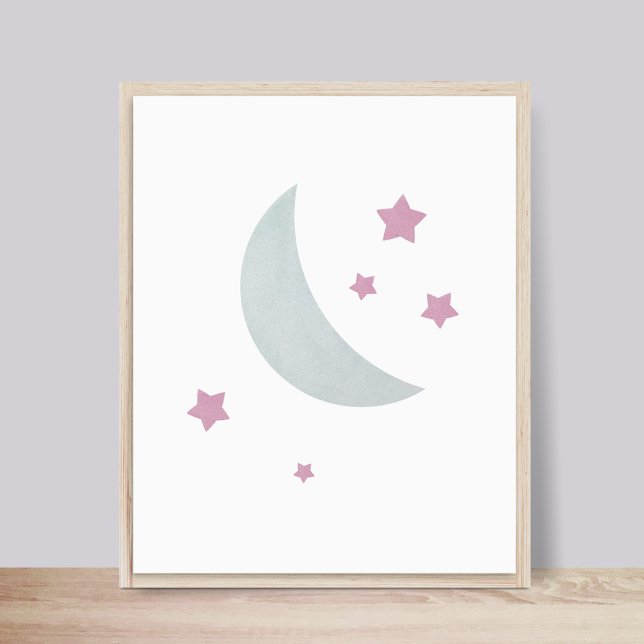 Póster Gris y rosa | Poster de enfermería de Luna y Estre (Subido por el creador)